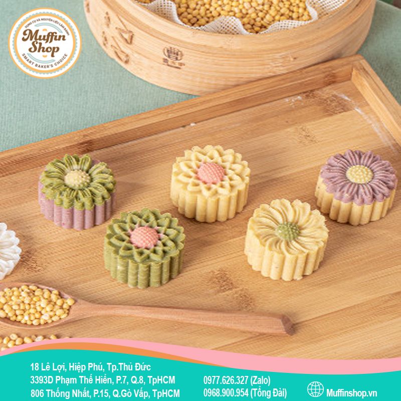 Khuôn trung thu 150g HOA CÚC 4M 2250