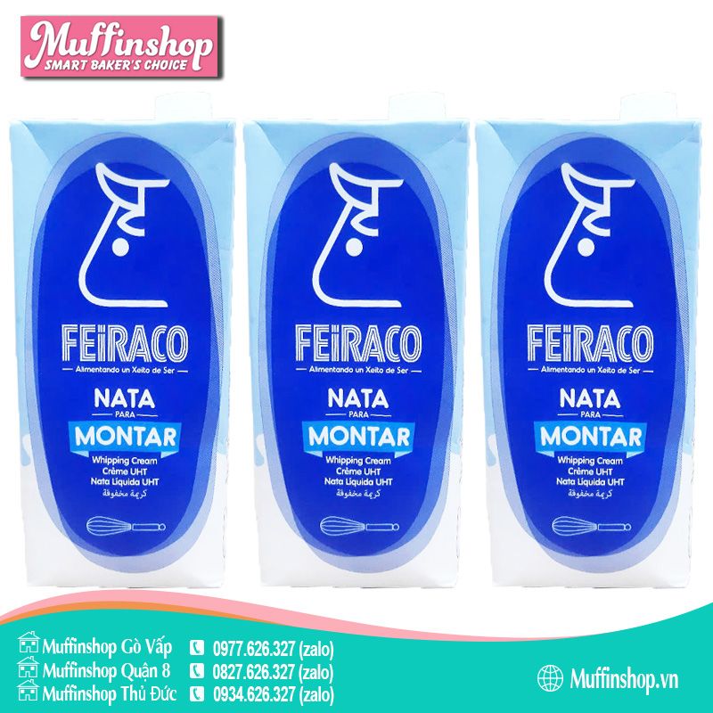 Whipping Cream Feiraco 1L - 6h/T