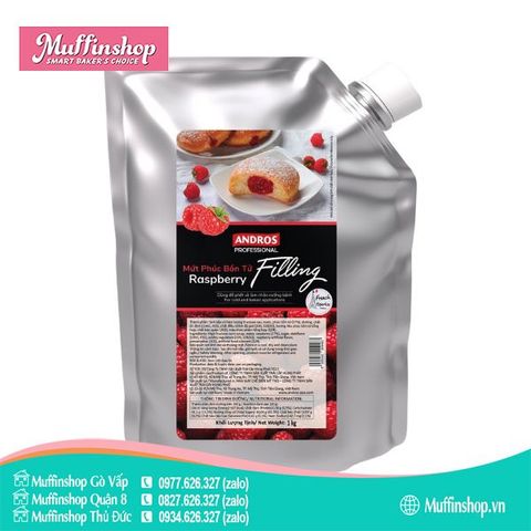 Andros Filling Mứt Phúc Bồn Tử 1kg - 8g/T