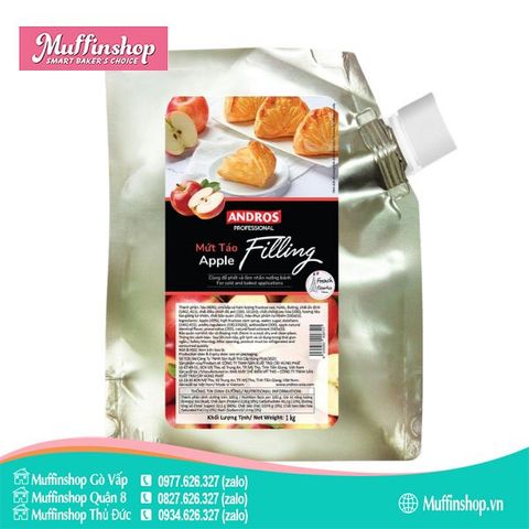 Andros Filling Mứt Táo 1kg - 8g/T