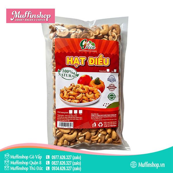Hạt điều rang bể đôi - 1kg/ cây 10kg
