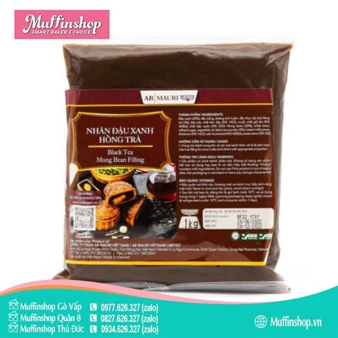 Nhân Mauri Đậu Xanh HỒNG TRÀ 1kg - 10g/T