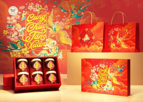 Hộp Tết ÉN XUÂN 6 hũ