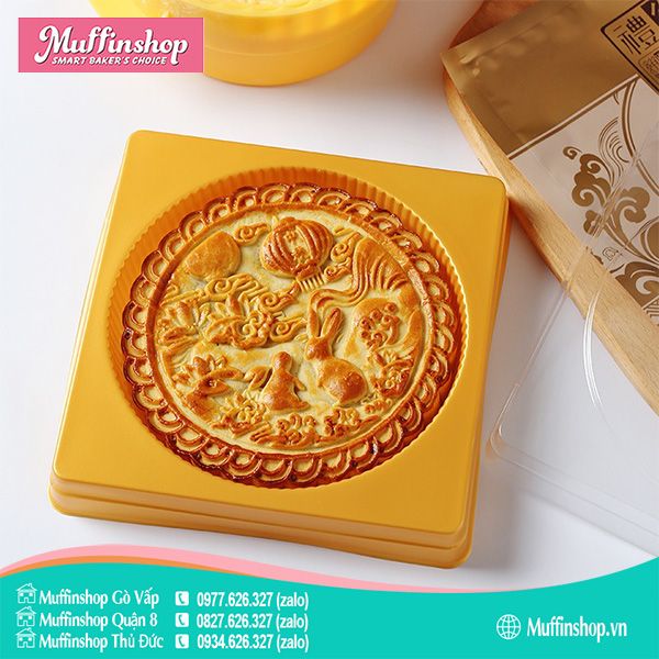 Hộp trung thu nhựa đựng bánh 300g