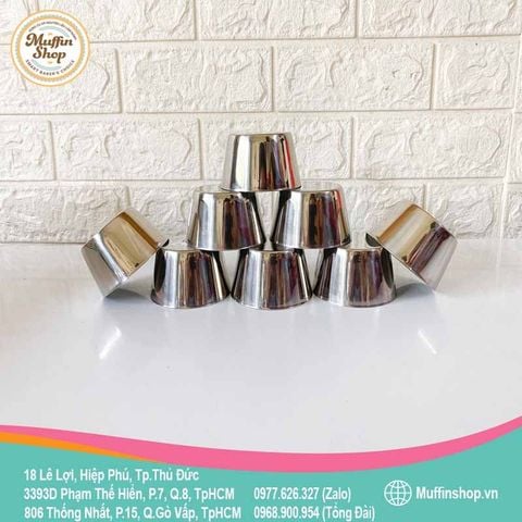 Khuôn Cupcake inox - 6.5cm