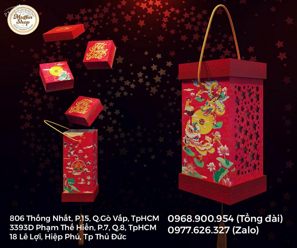 Hộp bánh TT LỒNG ĐÈN ĐỎ 4B