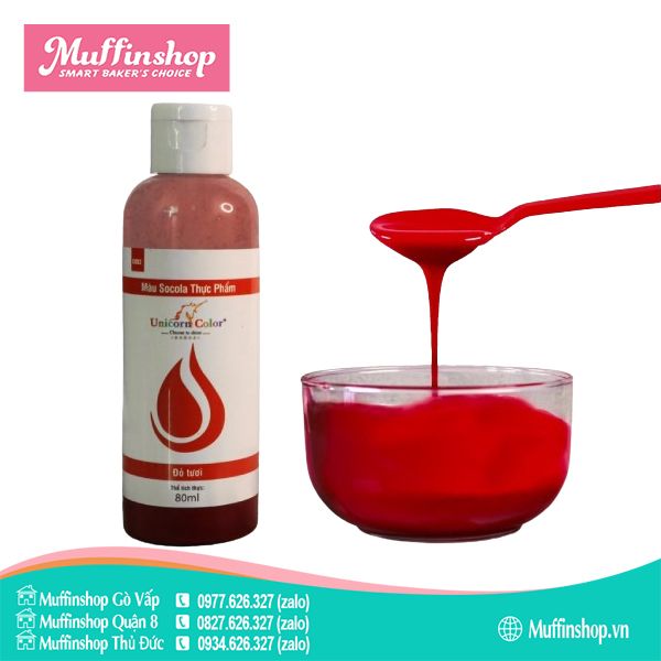 Màu Socola 80ml ĐỎ TƯƠI C003
