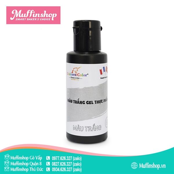 Màu Unicorn Gel 28gr TRẮNG D40
