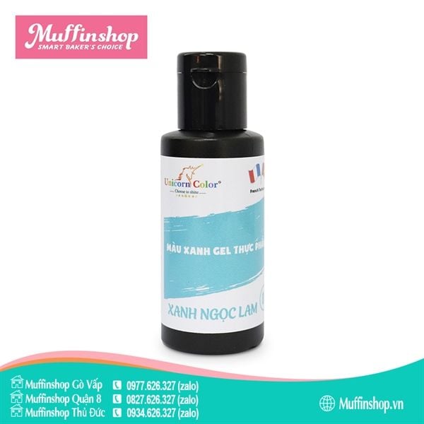Màu Unicorn Gel 28gr XANH NGỌC LAM D09
