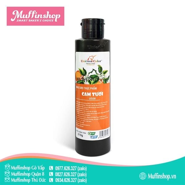 Màu Unicorn Siro 210gr CAM TƯƠI A08