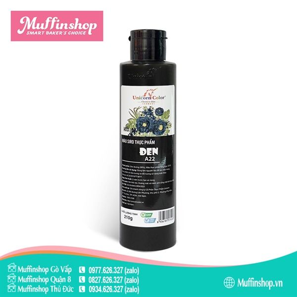 Màu Unicorn Siro 210gr ĐEN US20