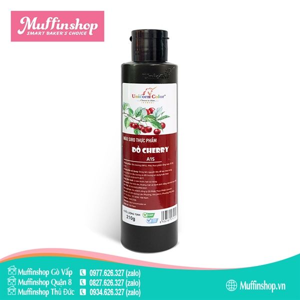 Màu Unicorn Siro 210gr ĐỎ CHERRY US15