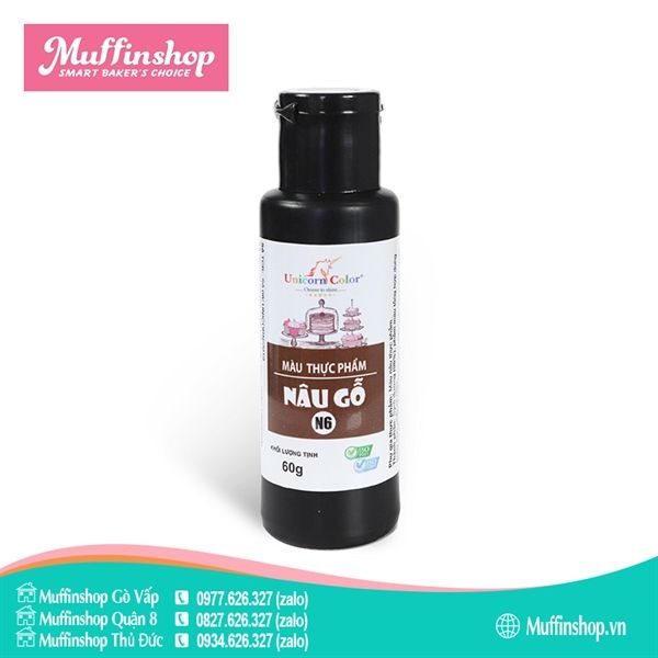 Màu Unicorn Siro 60gr NÂU GỖ N6