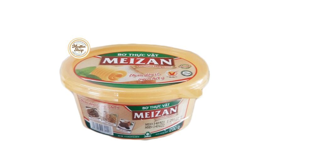 Bơ thực vật cao cấp MEIZAN 200g - 36 hộp/T