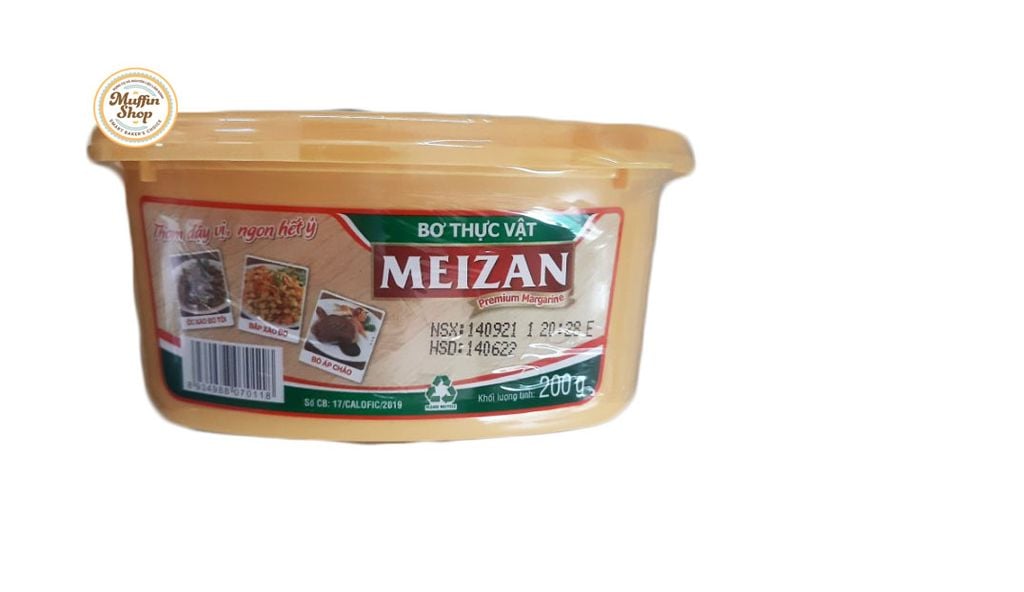Bơ thực vật cao cấp MEIZAN 200g - 36 hộp/T