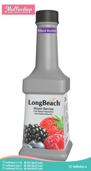 Mứt Longbeach DÂU RỪNG MIX BERRIES 900ml - 6c/T