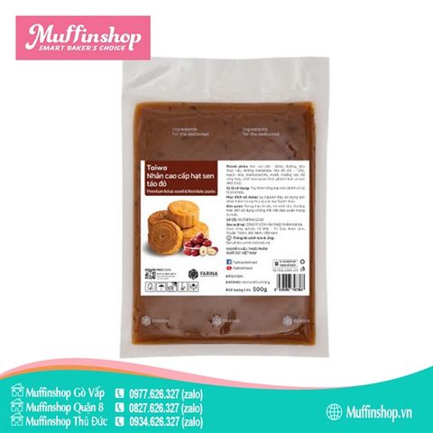 Nhân Taiwa hạt sen TÁO ĐỎ 500gr - 40g/T