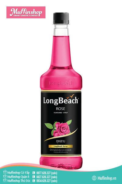 Siro Longbeach HOA HỒNG 740ml - 12c/T