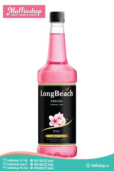 Siro Longbeach HOA ANH ĐÀO 740ml - 12c/T
