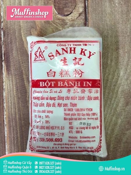 Bột BÁNH IN Sanh Ký 500gr - 20g/bao