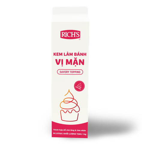 Kem vị mặn làm bánh Savory Topping - 12h/T