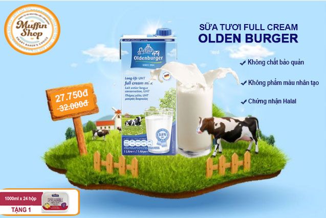 Sữa tươi Oldenburger 3.5% - 12h/T