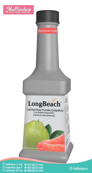Mứt Longbeach BƯỞI HỒNG RUBY 900ml - 6c/T