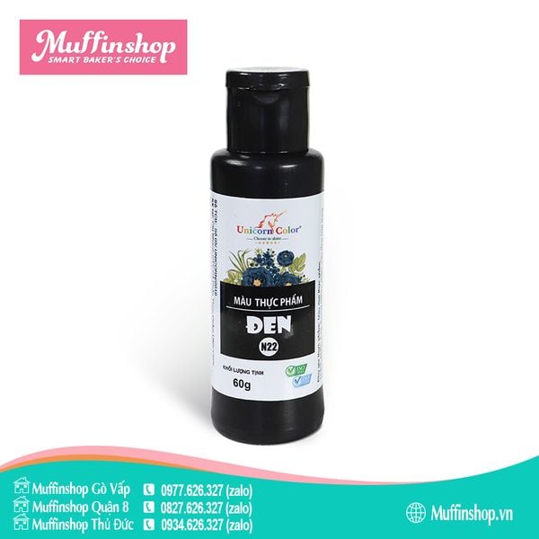 Màu đen 60g - Unicorn
