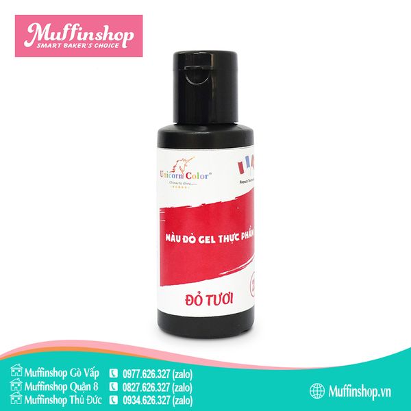 Màu Unicorn Gel 28gr ĐỎ TƯƠI D23