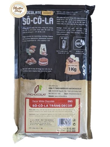 Chocolate Decor thỏi trắng VNCHOCOLAT DW3