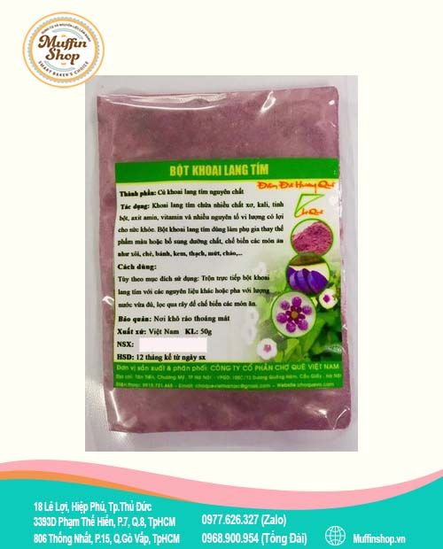 Bột màu khoai lang tím