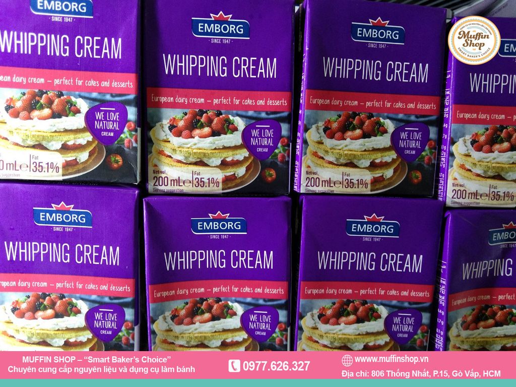 Whipping Cream EMBORG 200ml