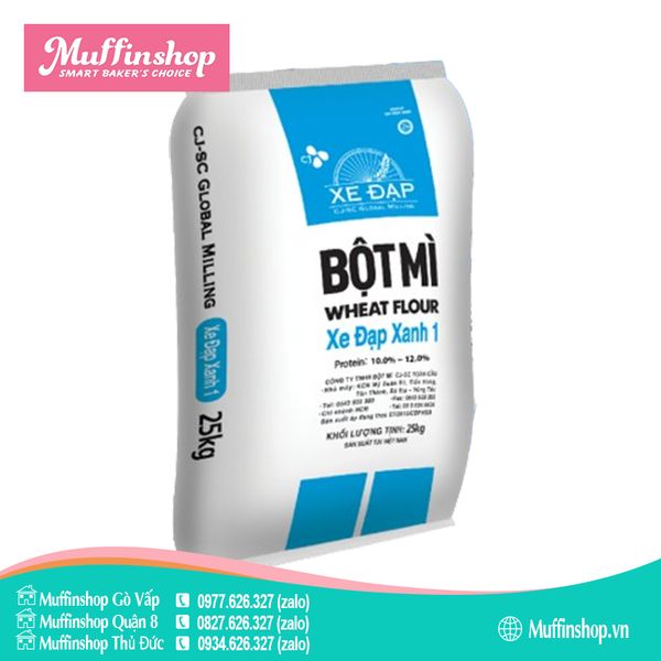 Bột mì Xe Đạp Xanh Dương 10-13% - bao 40kg