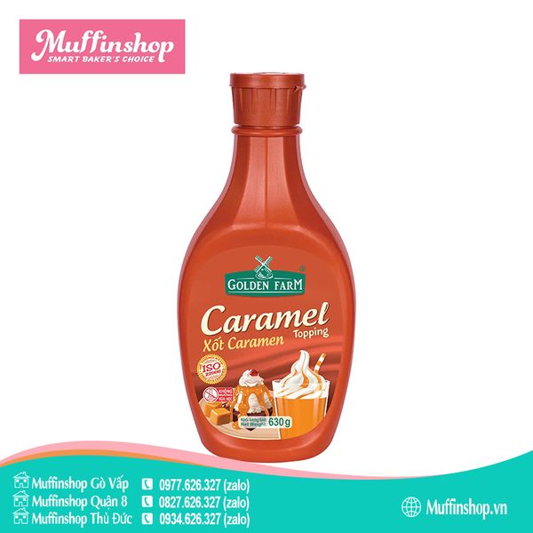 Xốt Topping Golden Farm CARAMEL 630gr - 12c/T