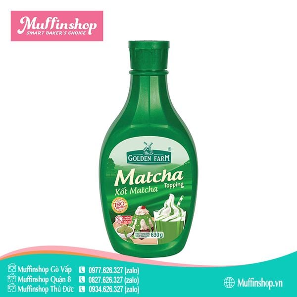 Xốt Topping Golden Farm MATCHA 630gr - 12c/T