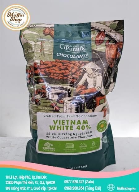 Chocolate nút trắng 40% cao cấp