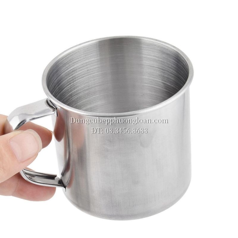 Cốc Inox 201 có quai 7 – Dungcubepphuongloan.Com.Vn