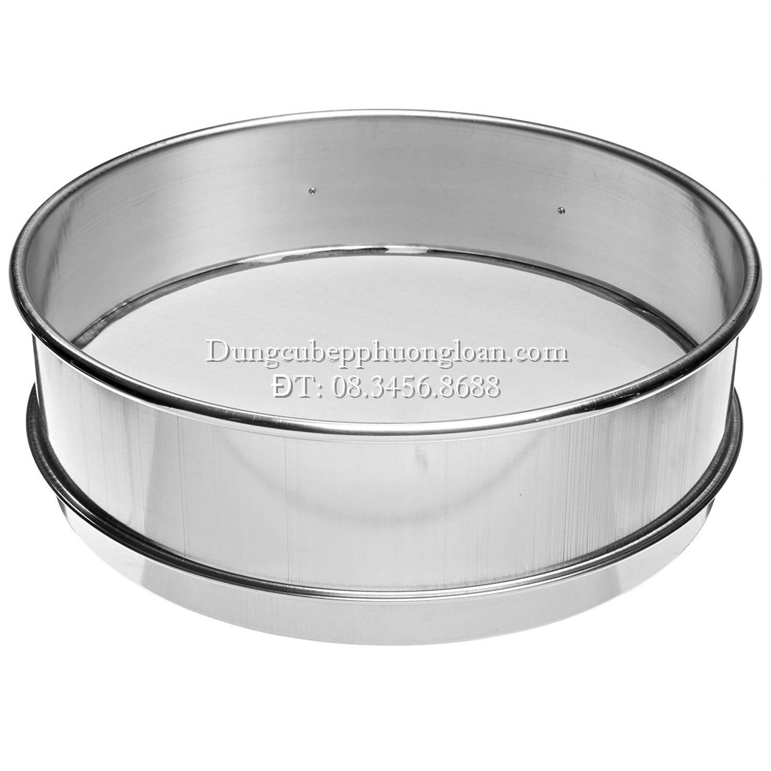 Rây bột Inox mịn 20xH7cm – Dungcubepphuongloan.Com.Vn