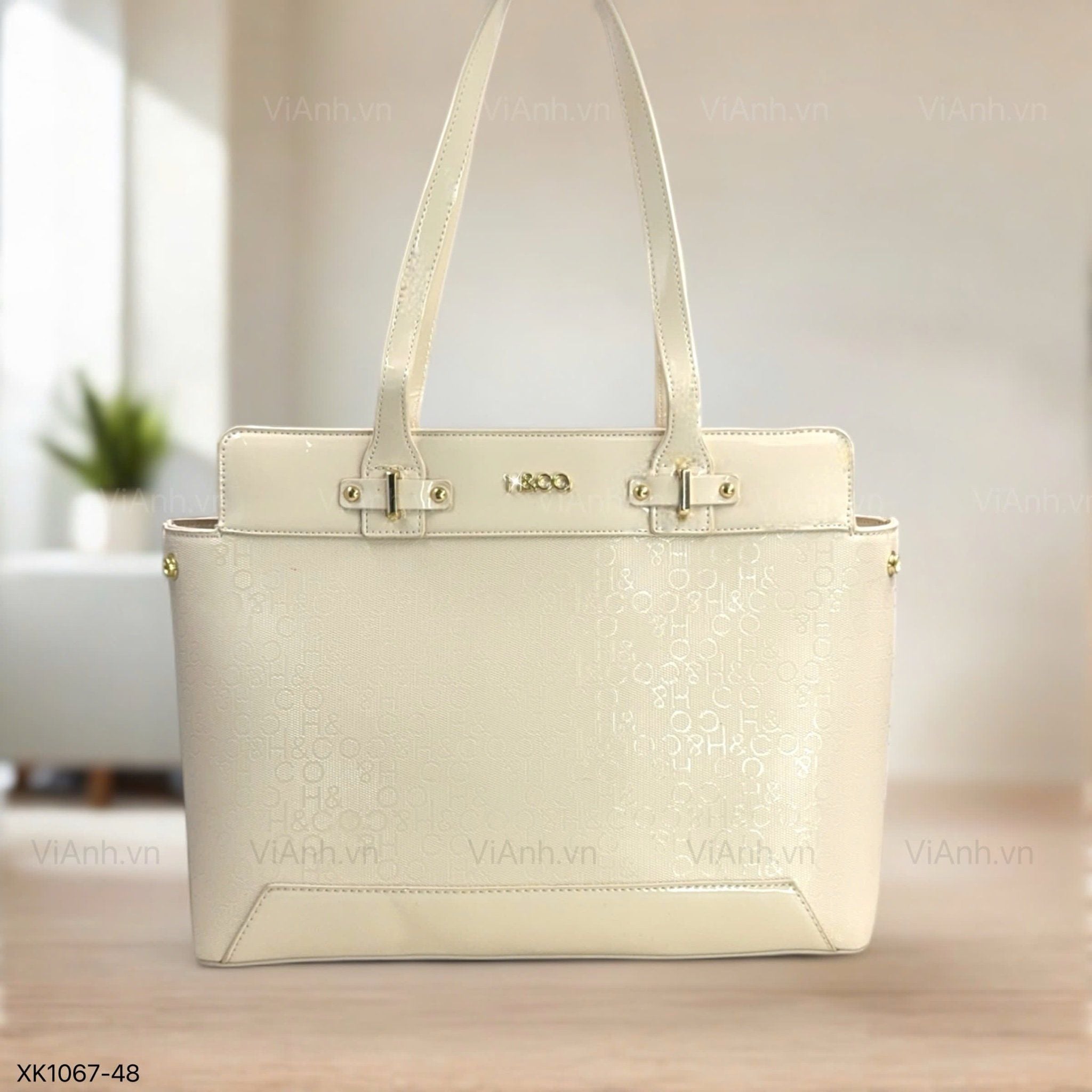 Túi Totebag XK1067 chữ nhật khoác vai / 35x28 / TRẮNG