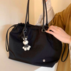 Túi totebag BC2 dây rút kèm charm TX1162 / m36 đ31 c26 / ĐEN ( B3 )