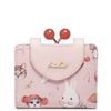 Ví mini thỏ cherry dễ thương hồng Just Star 070354 9.5x12 - MINI