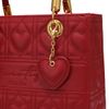 Túi xách A128 - A129 Nucelle phối khăn nơ charm tim 1172003 23.5 x 21