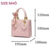 Túi xách A128 - A129 Nucelle phối khăn nơ charm tim 1172003 23.5 x 21