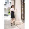 Đầm dài tay phối chân váy vạt chéo ViAnh V6276
