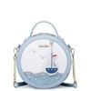 Túi đeo chéo nữ dễ thương đẹp cute phom tròn thuyền và biển màu xanh hàng hiệu Just Star ViAnh Store 171277