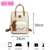 Ba lô nữ đẹp size nhỏ dễ thương charm gấu Just Star ViAnh Store 172855