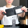 Ví ngắn da thật E530 ĐEN