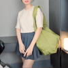Totebag SALE YU.KU phom cánh dơi khoác vai vải dù / m52 đ26 c40 / XANH