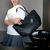 Totebag SALE PI.ECES phom cánh dơi khoác vai / m50 đ26 c30 / ĐEN