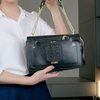 Túi xách H.C.o chữ nhật đeo chéo kèm ví nhỏ / 25x17 / ĐEN